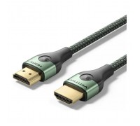 Кабель мультимедійний HDMI M to HDMI M 1.0m 8K60Hz ultra thin cotton braided green Vention (ALOGF)