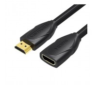Кабель мультимедійний HDMI M to HDMI F 0.5m 4K60Hz black Vention (VAA-B06-B050)