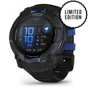 Смарт-годинник Garmin Instinct 3, 50mm, AMOLED, Black with Bolt Blue Accents, GPS смарт-годинник (010-03020-03)