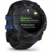 Смарт-годинник Garmin Instinct 3, 50mm, AMOLED, Black with Bolt Blue Accents, GPS смарт-годинник (010-03020-03)