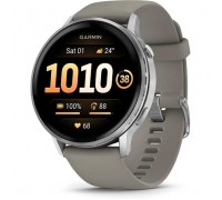 Смарт-годинник Garmin Venu 4 (45mm), Black w/ Silver + Gray, GPS смарт-годинник (010-03014-01)