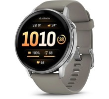 Смарт-годинник Garmin Venu 4 (45mm), Black w/ Silver + Gray, GPS смарт-годинник (010-03014-01)