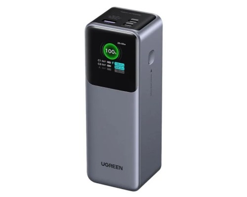 Батарея універсальна Ugreen 25000 mAh 200W Fast Charging Space Gray (U_35525B)