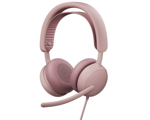 Навушники Logitech Zone Wired 2 USB Rose (981-001620)
