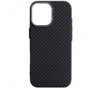 Чохол до мобільного телефона Armorstandart LikeCarbon2 MagCase Apple iPhone 17 Carbon Black (ARM86257)
