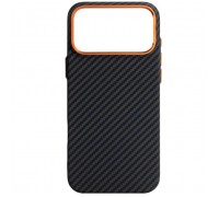 Чохол до мобільного телефона Armorstandart LikeCarbon2 SE MagCase Apple iPhone 17 Pro Max Black Orange (ARM89162)