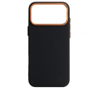 Чохол до мобільного телефона Armorstandart LikeCarbon2 SE MagCase Apple iPhone 17 Pro Max Kevlar Black Orange (ARM89165)