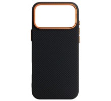 Чохол до мобільного телефона Armorstandart LikeCarbon2 SE MagCase Apple iPhone 17 Pro Max Kevlar Black Orange (ARM89165)