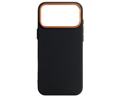 Чохол до мобільного телефона Armorstandart LikeCarbon2 SE MagCase Apple iPhone 17 Pro Max Kevlar Black Orange (ARM89165)