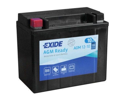 Акумулятор автомобільний EXIDE Ready AGM 10Ah (+/-) (150EN) (AGM12-10)