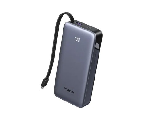 Батарея універсальна Ugreen 20000mAh 45W with Built-in Cable (PB536 55988B)