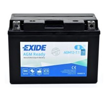 Акумулятор автомобільний EXIDE Мото Ready AGM 8Ah (+/-) (110EN) (AGM12-7.1)