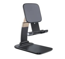 Підставка до планшета та телефона Knight Foldable Desk Mobile Phone Holder Stand (Alloy) Black Essager (EZJZM-QS01)