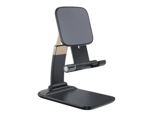 Підставка до планшета та телефона Knight Foldable Desk Mobile Phone Holder Stand (Alloy) Black Essager (EZJZM-QS01)