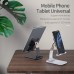 Підставка до планшета та телефона Knight Foldable Desk Mobile Phone Holder Stand (Alloy) Black Essager (EZJZM-QS01)