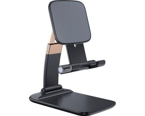 Підставка до планшета та телефона Knight Foldable Desk Mobile Phone Holder Stand (Plastic) Black Essager (EZJZM-QSSJ01)