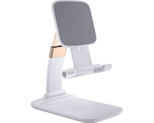 Підставка до планшета та телефона Knight Foldable Desk Mobile Phone Holder Stand (Plastic) White Essager (EZJZM-QSSJ02)