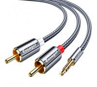 Кабель мультимедійний 3.5mm M to 2xRCA M 2.0m Essager (EYPZJ-MYA0H)