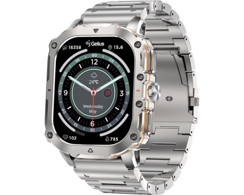 Смарт-годинник Gelius Tactical Heavy (GP-SW016) Silver Titan (2099901019103)