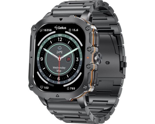Смарт-годинник Gelius Tactical Heavy (GP-SW016) Black Chrome (2099901019097)