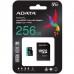 Карта пам'яті ADATA 256GB microSD class 10 UHS-I U3 V30 A2 Premier Pro SD 6.0 (AUSDX256GUI3V30SA2-RA1)