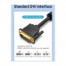 Кабель мультимедійний DVI M to VGA M 3.0m 24+5pin black Vention (EACBI)