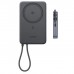 Батарея універсальна Ugreen 10000mAh 30W 1xUSB-C + 15W Magnetic Wireless + cable USB-C black (75982B)