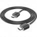 Кабель мультимедійний HDMI M to HDMI M 1.0m V2.0 4K black HOCO (6931474799388)