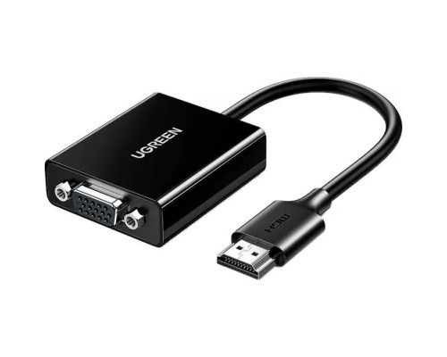 Перехідник HDMI M to VGA F 1920x1080 60Hz black Ugreen (UGR-90813)