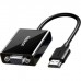 Перехідник HDMI M to VGA F 1920x1080 60Hz black Ugreen (UGR-90813)