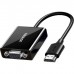 Перехідник HDMI M to VGA F 1920x1080 60Hz black Ugreen (UGR-90813)