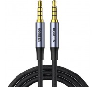 Кабель мультимедійний 3.5mm M to 3.5mm M 2.0m (4pin) AV183 gray Ugreen (20782)