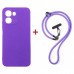 Чохол до мобільного телефона Dengos Case + Cross-body Strap OPPO A6x/A6k 4G Purple+Purple (DG-KM-CCRB-59)