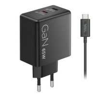 Блок живлення до ноутбуку Lenovo Dual USB-C 65W GaN Charger (40AW065BEU)