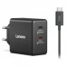 Блок живлення до ноутбуку Lenovo Dual USB-C 65W GaN Charger (40AW065BEU)