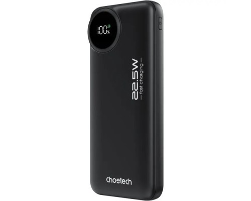 Батарея універсальна Choetech 10000mAh, 22.5W, PD, QC/3.0, Black (M15-B791-ACBK-NG)