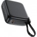 Батарея універсальна Acefast 10000mAh, 20W, PD, QC/3.0, build Type-C cable, M15, Black (6974316283973)
