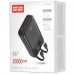 Батарея універсальна ColorWay 20 000 mAh DigiPower PD/45W, QC/4.0, Black (CW-PB200LP04BK)