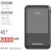Батарея універсальна ColorWay 20 000 mAh DigiPower PD/45W, QC/4.0, Black (CW-PB200LP04BK)