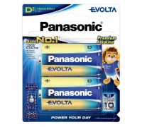 Батарейка D (LR20) Evolta лужна 2pcs Blister Panasonic (LR20EG/2B)