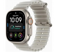 Смарт-годинник Apple Watch Ultra 4 GPS + Cellular 49mm Natural Titanium Case with Translucent Grey Ocean Band (MJAD4QI/A)