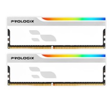 Модуль пам'яті для комп'ютера DDR4 32GB (2x16GB) 3600 MHz Onyx White RGB Prologix (PRO32GB3600YWR4K)