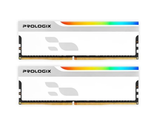 Модуль пам'яті для комп'ютера DDR4 32GB (2x16GB) 3600 MHz Onyx White RGB Prologix (PRO32GB3600YWR4K)