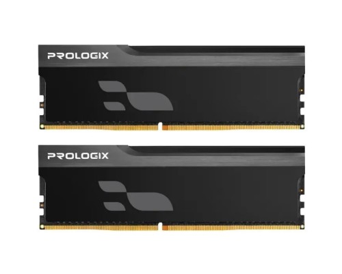 Модуль пам'яті для комп'ютера DDR5 32GB (2x16GB) 6000 MHz Onyx Black Prologix (PRO32GB6000YB5K)