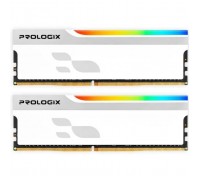 Модуль пам'яті для комп'ютера DDR5 32GB (2x16GB) 6000 MHz Onyx White RGB Prologix (PRO32GB6000YWR5K)