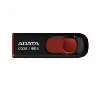 USB флеш накопичувач ADATA 16Gb C008 Black/Red USB 2.0 (AC008-16G-RKD)