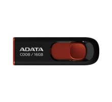 USB флеш накопичувач ADATA 16Gb C008 Black/Red USB 2.0 (AC008-16G-RKD)