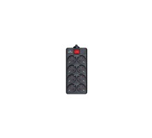 Мережевий фільтр живлення REAL-EL REAL-EL RS-8 PROTECT, 3m, black (EL122300022)