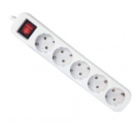 Мережевий подовжувач Defender S518 1.8 m 5 роз switch white (99241)