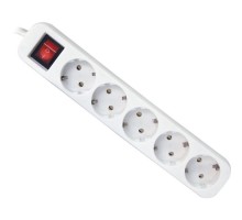 Мережевий подовжувач Defender S518 1.8 m 5 роз switch white (99241)